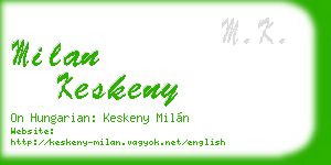 milan keskeny business card